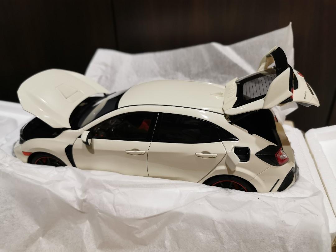 1 18 LCD Honda Civic FK8 Type R White Diecast Full Opening