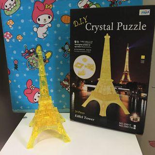 🧩益智玩具 🗼 🌟閃光小巴黎鐵塔 🗼3D立體水晶拼圖 PUZZLE  生日禮物 母親節禮物🌟