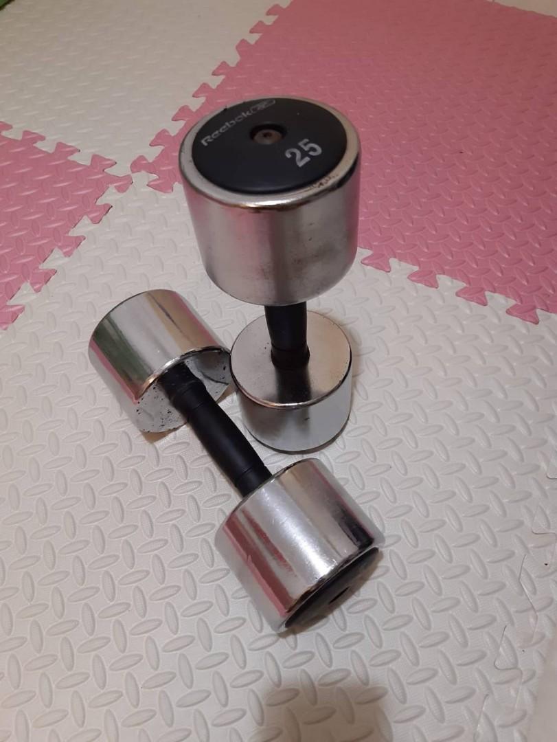 Reebok chrome dumbbells discount