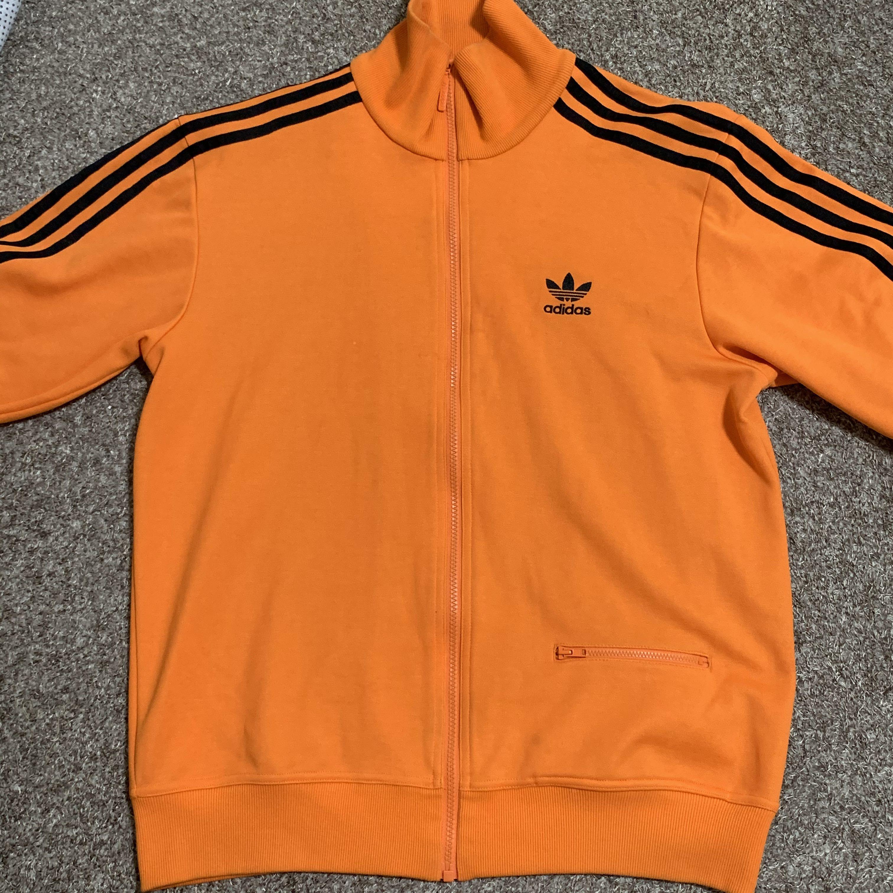 adidas orange track jacket