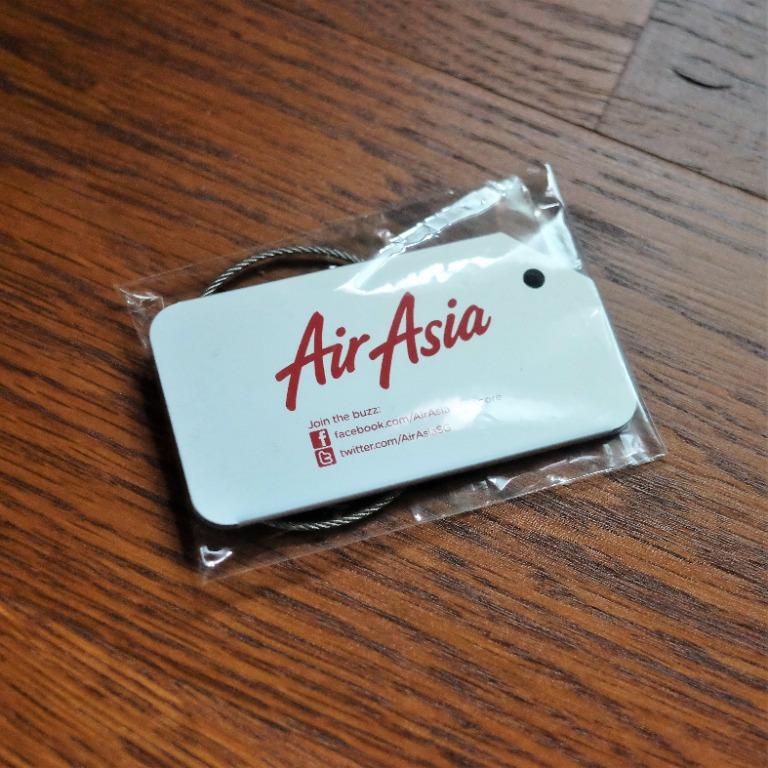AirAsia Luggage Contact Tag Metal