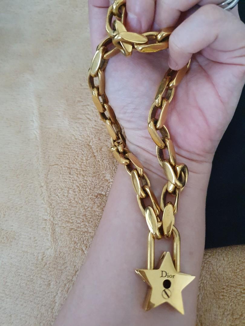 dior lucky star locket necklace
