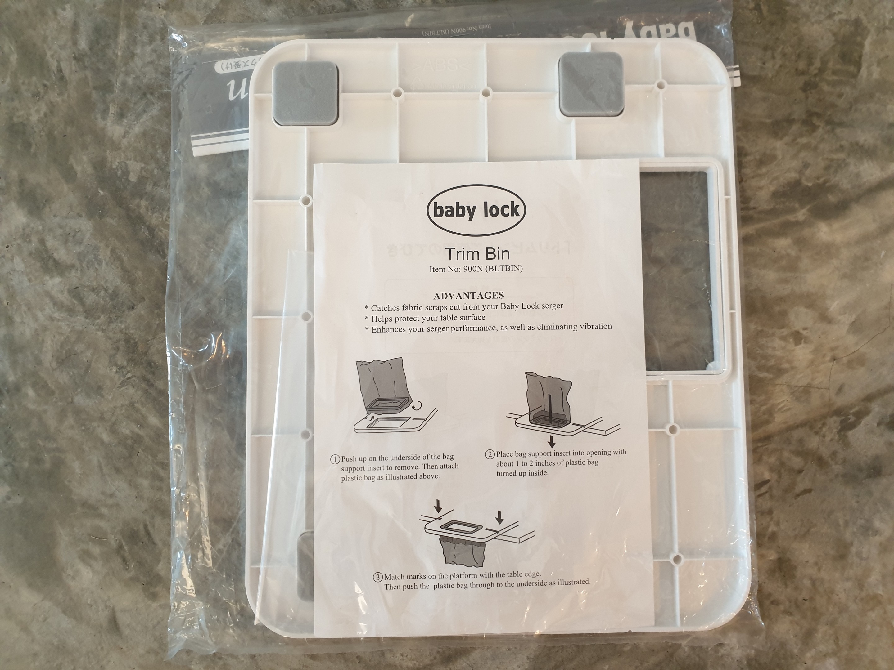 Babylock serger trim bin, Furniture & Home Living, Home Improvement