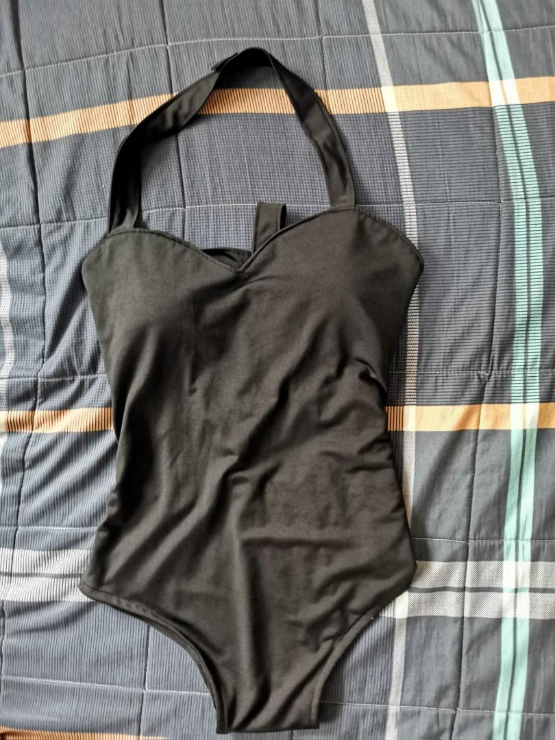 Black T Bone One Piece Swimsuit Women S Fashion Clothes Others On Carousell