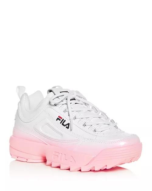 fila women's disruptor ii sneaker pink