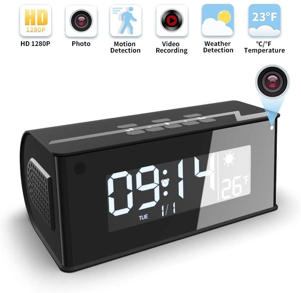 Bnib Hidden Camera Wakyme Upgraded Spy Camera Clock 1080p Wireless Hidden Cameras Speaker Mini Wifi Camera Wireless Security Cameras With Night Vision For Home And Office Surveillance Camera Full Hd Photography Cameras