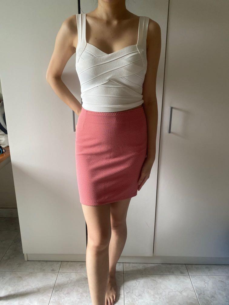Barbie Pink Bodycon Outfit 2 Piece Women S Fashion Clothes Dresses Skirts On Carousell