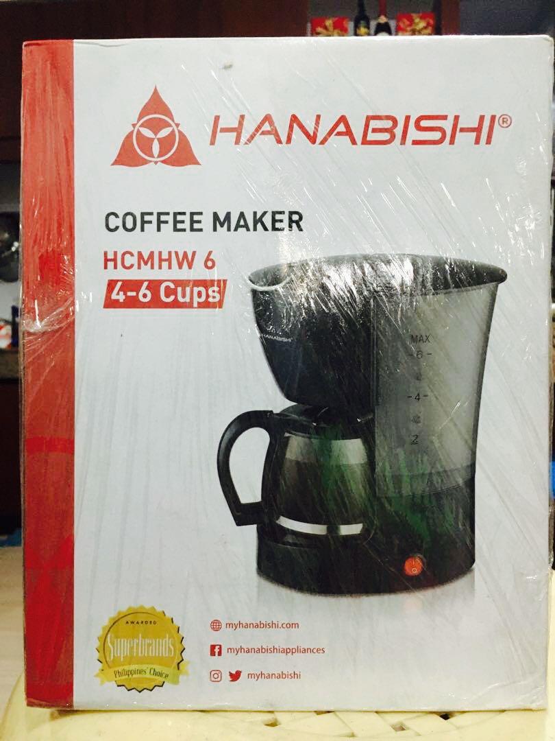 Brand New Coffee Maker Hanabishi Model Hcmhw6 Makes 4 6cups Brand New Unused Sealed And In Perfect Condition Home Furniture Home Appliances Other Kitchen Appliances On Carousell