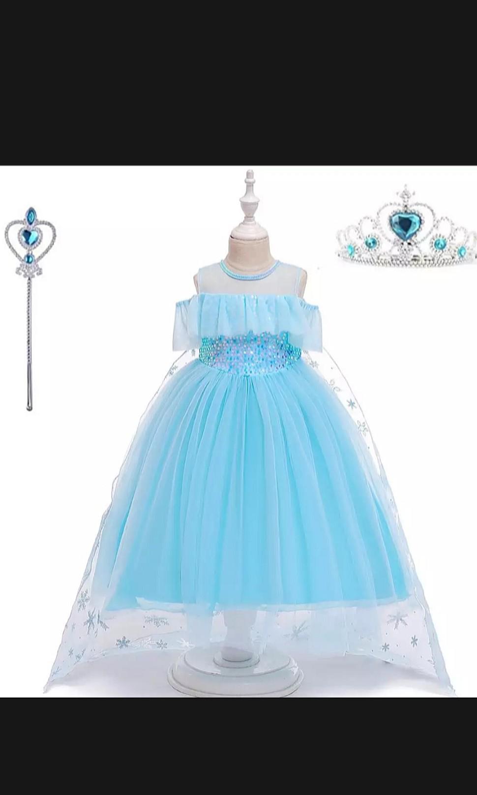 Brand New Frozen Ii Elsa Blue Dress Size 150 Babies Kids