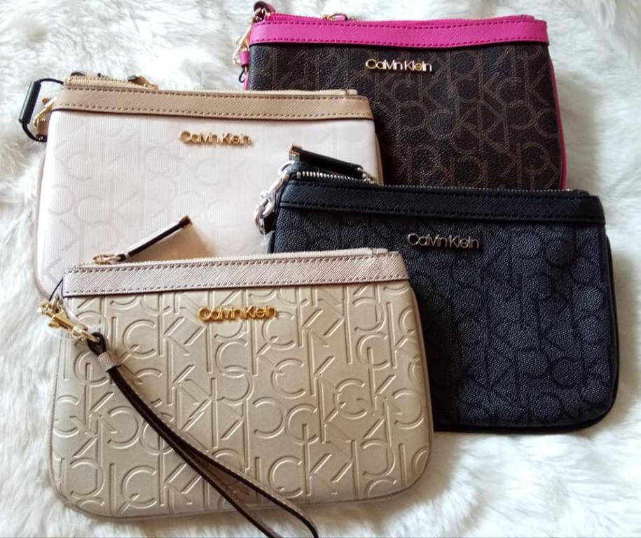 calvin klein wristlet pouch