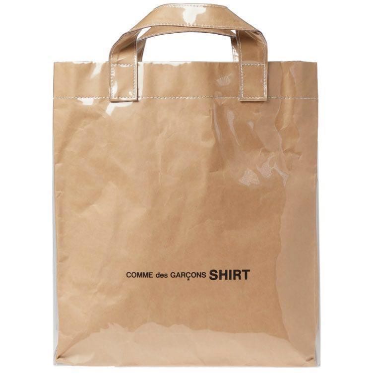 COMME DES GARCONS SHIRT PVC Paper Tote Bag Luxury Bags Wallets on Carousell