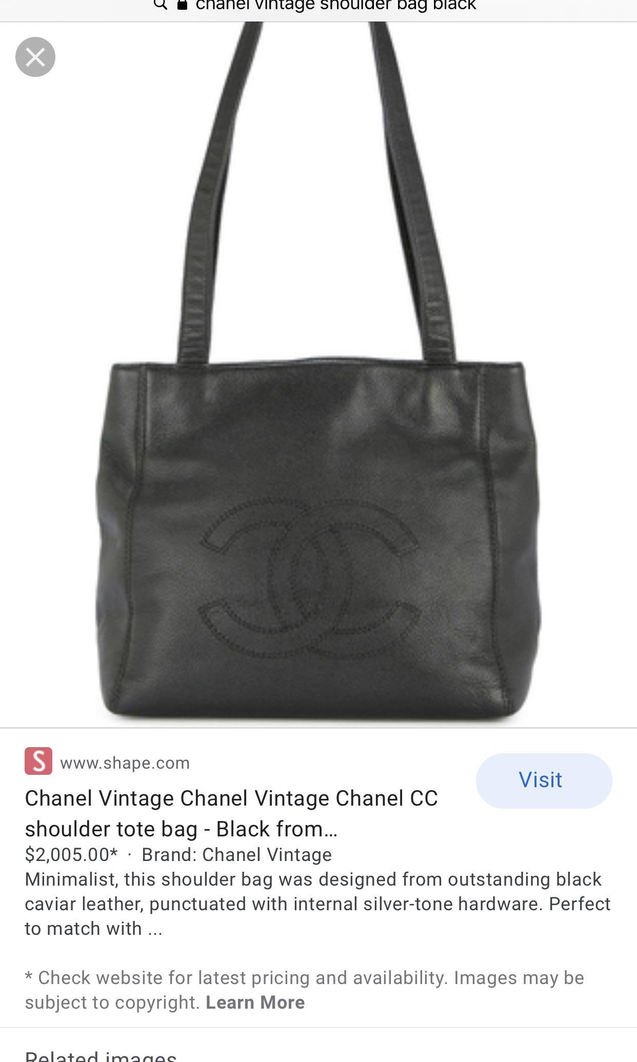black gold chanel bag vintage
