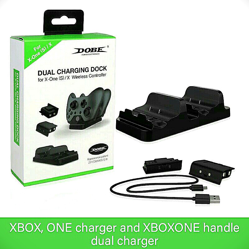 DOBE Dual Charging Dock Station Charger with 2 Rechargeable