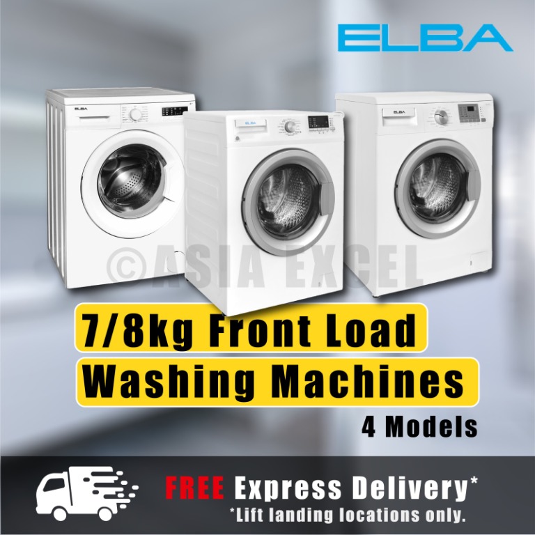 ELBA 7/8KG FRONT LOAD WASHING MACHINES [EWF1075VT/EWF1077A/EWF1078A