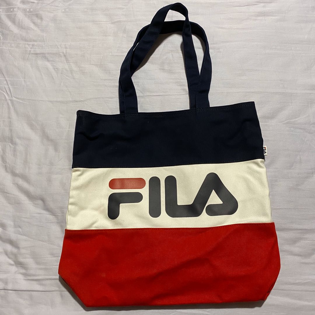 Fila Korea Tote Bag white blue red Women s Fashion Bags