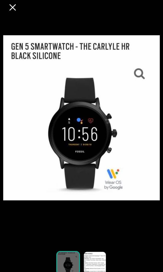 Fossil smart watch 5th gen Mobile Phones Gadgets Wearables Smart Watches on Carousell