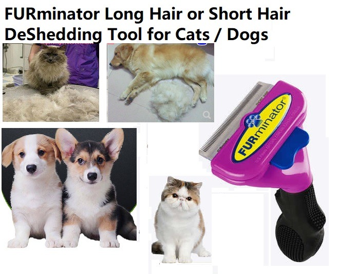Furminator Long Short Hair Cat Dog Pets Deshedding Tool Fur