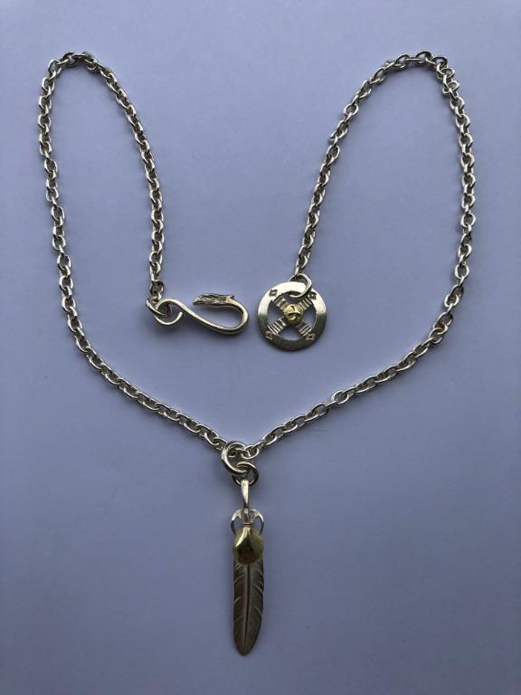 GOROS Necklace Set Chain Eagle Hook Medicine Wheel M Heart Wheel Feather