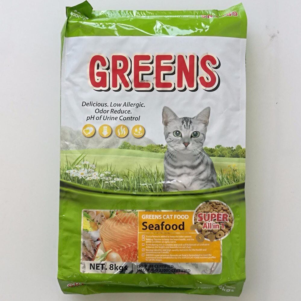 Green Cat Food Seafood, Pet Supplies, Pet Food on Carousell