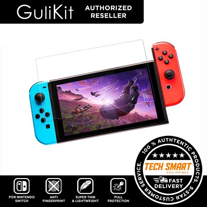 GuliKit Glass Screen Protector Tempered Glass for Nintendo Switch (Category: Cases & Covers) located in Manila. Submitted by techsmartph (Listing ID 1004173084, Image 1). Description: Maximum Protection Tempered Glass construction with 9H hardnesss provides full protection against scratches,scrapes,cuts, and ultra-clear oleophobic coating keeps your Switch screen pristine against fingertips, sweat and oil residue. Enhanced Gaming Experience High 