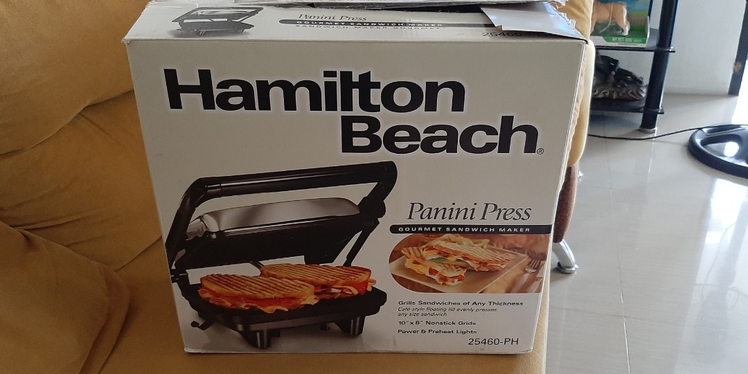 Hamilton Beach Panini Press Gourmet Sandwich Maker (25460Z