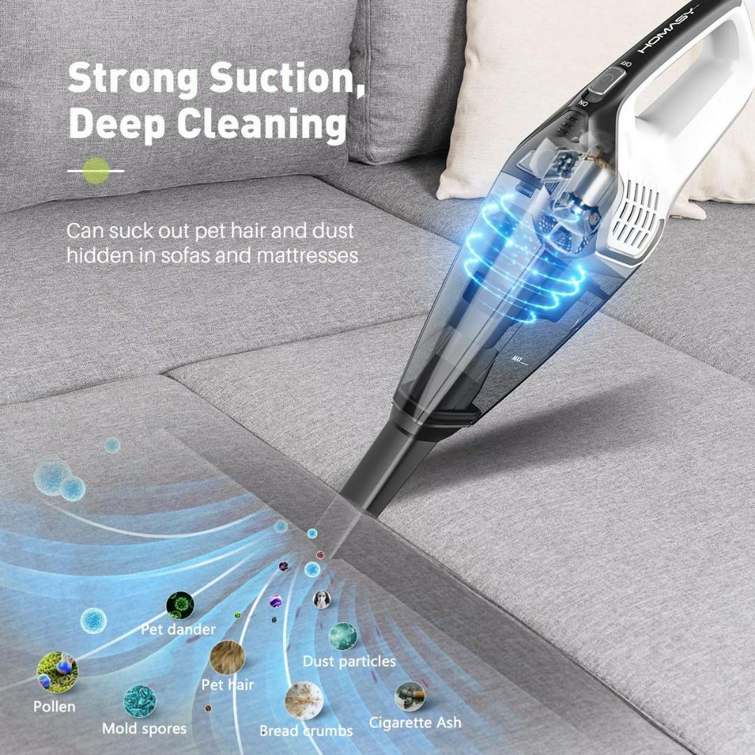 Homasy Portable Handheld Vacuum Cleaner Cordless ko57, TV & Home