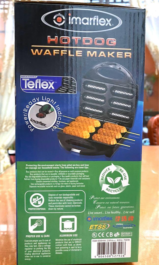 IMARFLEX HOTDOG WAFFLE MAKER, TV & Home Appliances, Kitchen Appliances, Other Kitchen Appliances