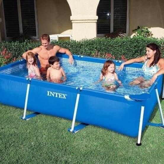 intex rectangular blow up pool
