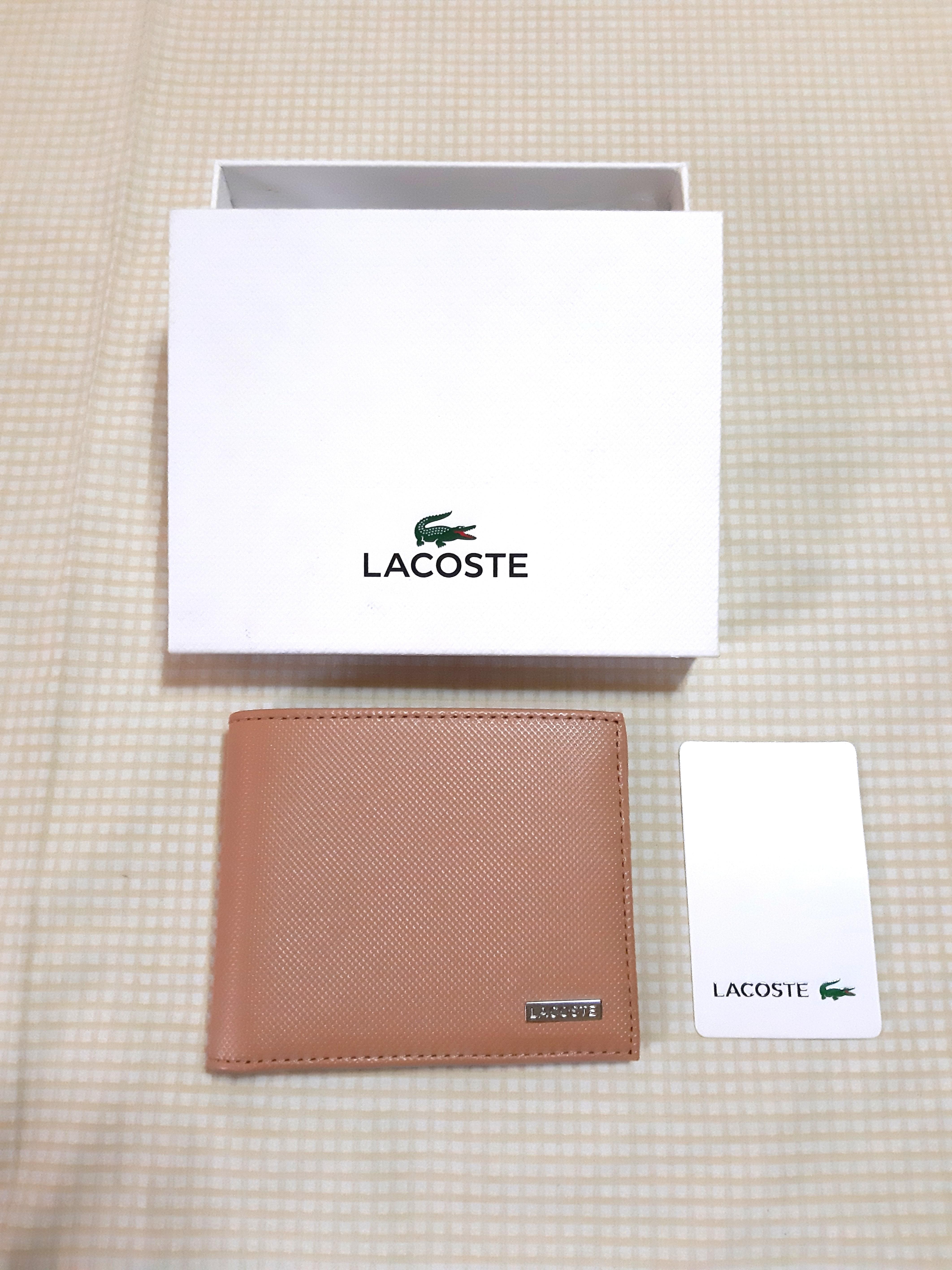 lacoste wallet for men
