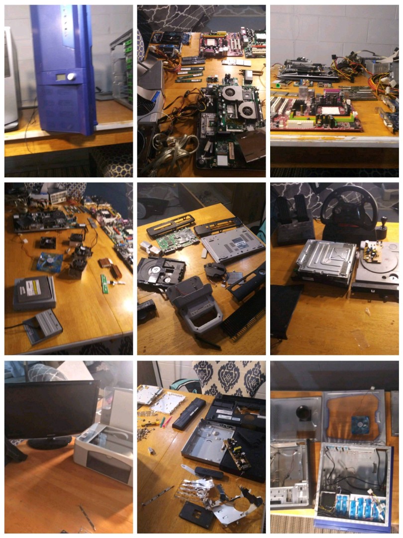 Lot of computer parts