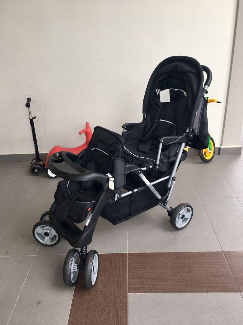 Mamakiddies hot sale double pram
