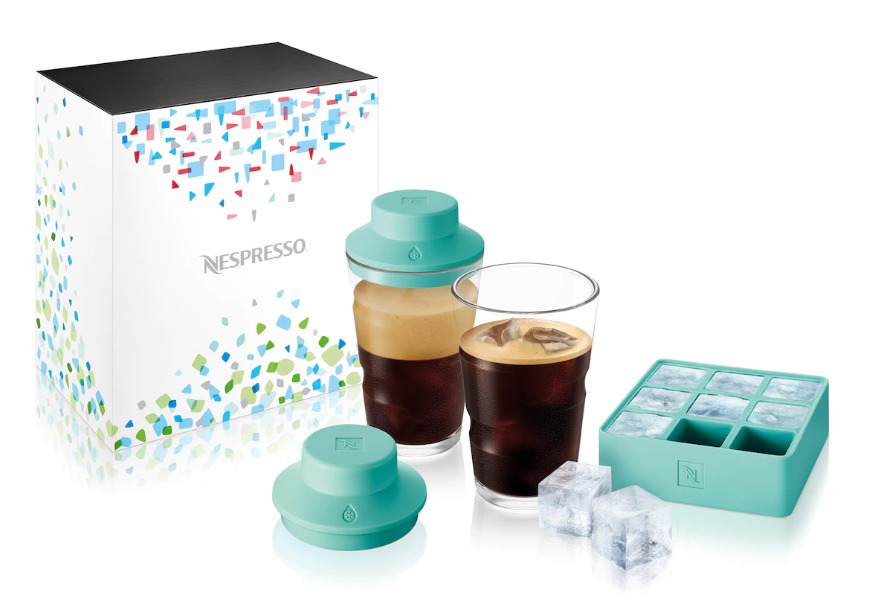 Nespresso View Shaker Kit [Limited Edition] (Cup+ x 2 + Ice Cube Maker ...