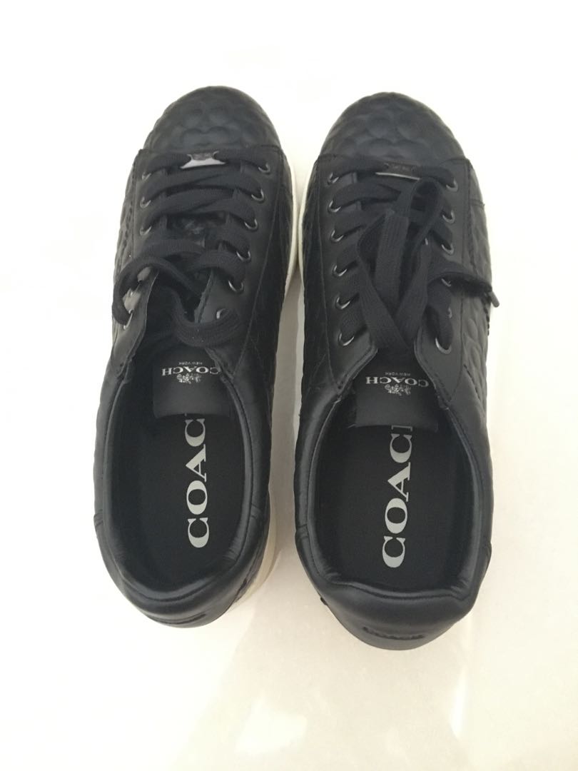 Women's black coach sneakers new arrivals