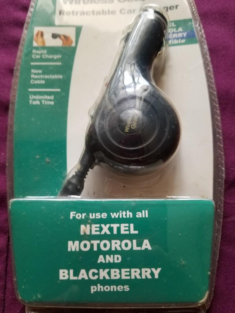 Nextel motorola blacberry car charger (Category: Chargers) located in Dasmarinas. Submitted by d.lelis (Listing ID 1004081115, Image 1). Description: Blacberry mextel motorola car charger.