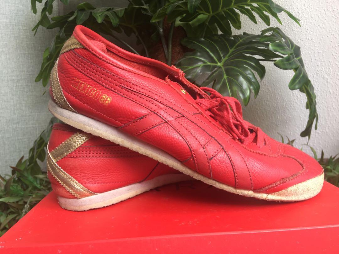 Onitsuka tiger mexico 66 red gold hotsell