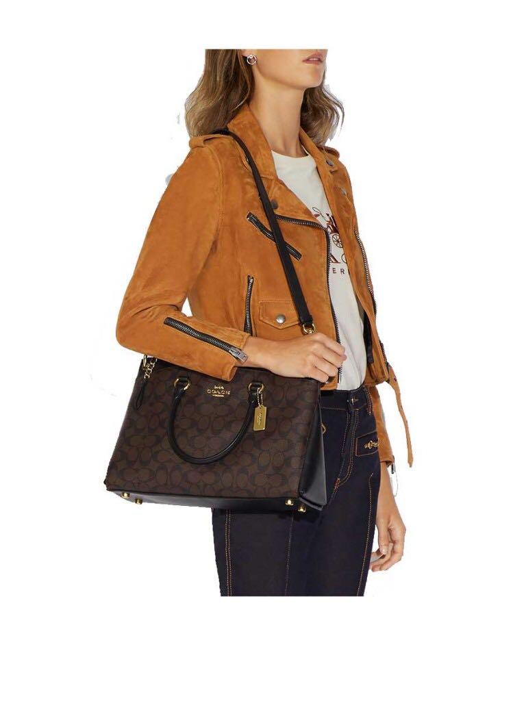 Coach mia satchel black on sale