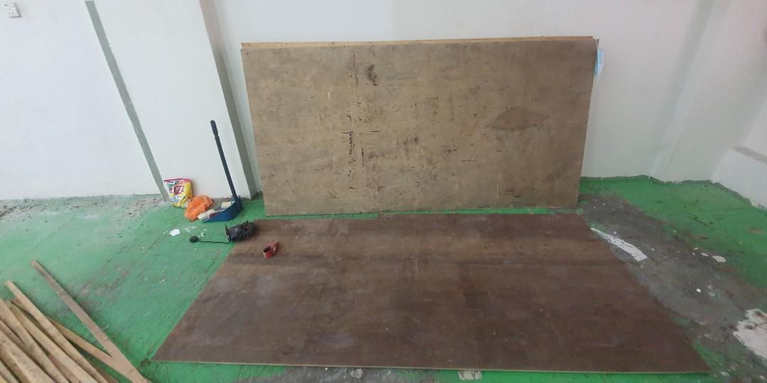 Plywood 8 kaki x 4 kaki (tebal 12mm), Furniture & Home Living, Furniture, Shelves,