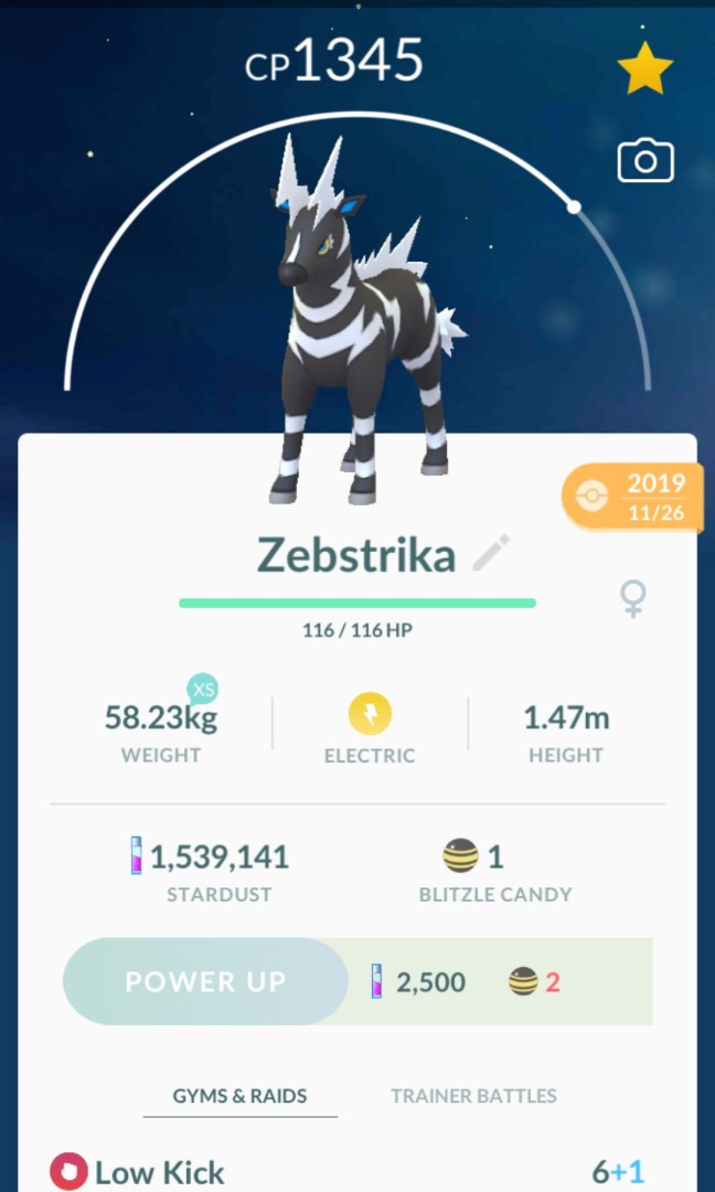 Pokemon Go Zebstrika Toys Games Video Gaming Others On Carousell