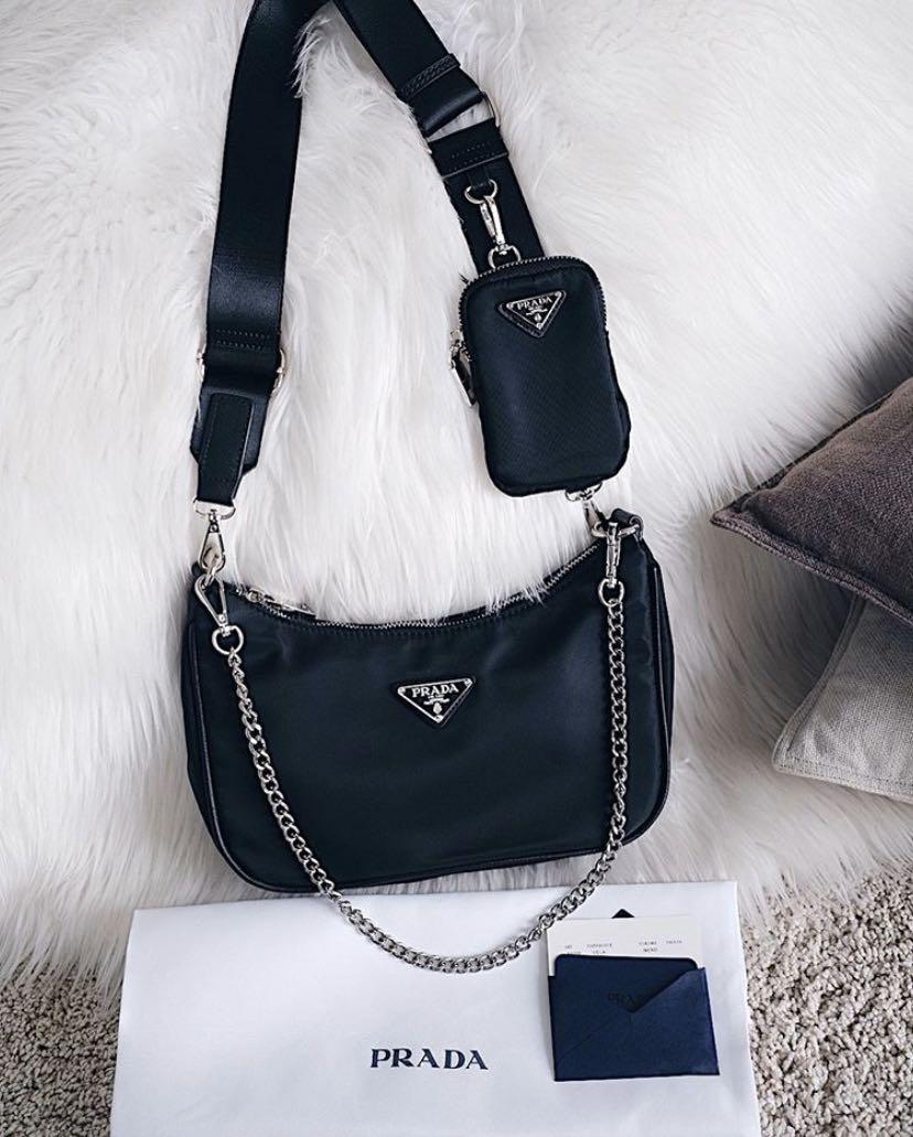 Prada multi pochette nylon top