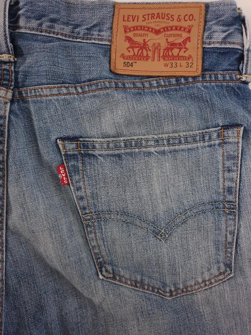 Pre-loved Levi's rare 504 men jeans, Men's Fashion, Bottoms, Jeans on  Carousell