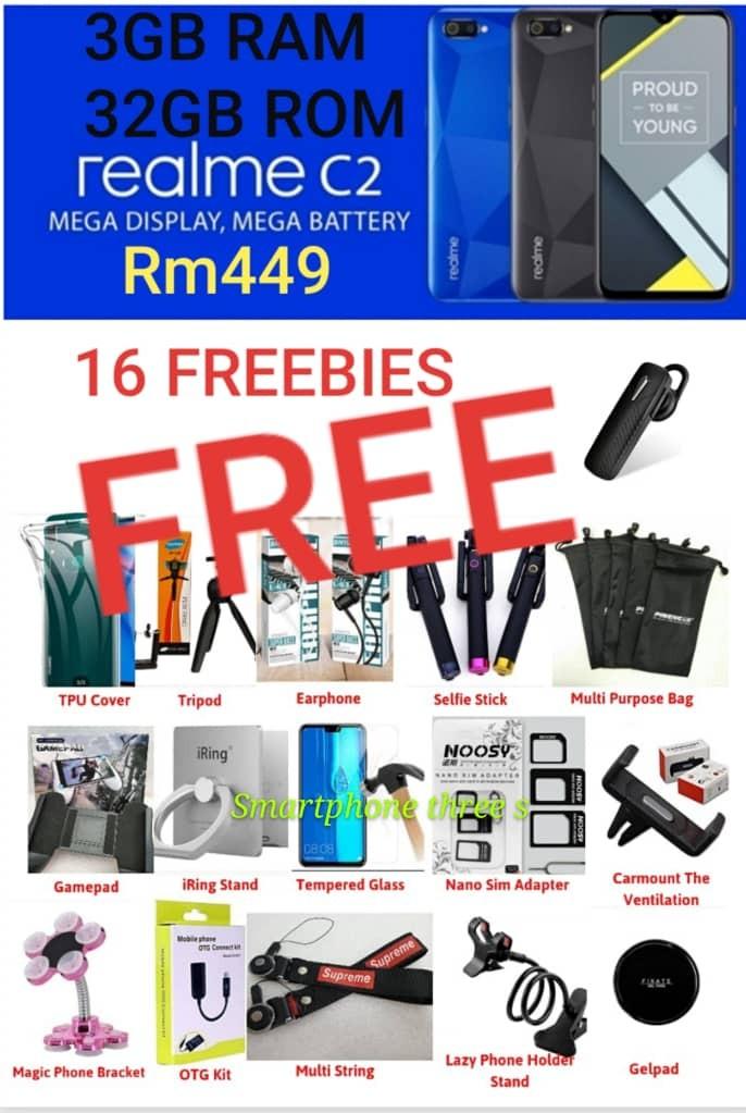 Realme C2 3 32 Get 16 Free Gift Mobile Phones Tablets Android Phones Oppo On Carousell