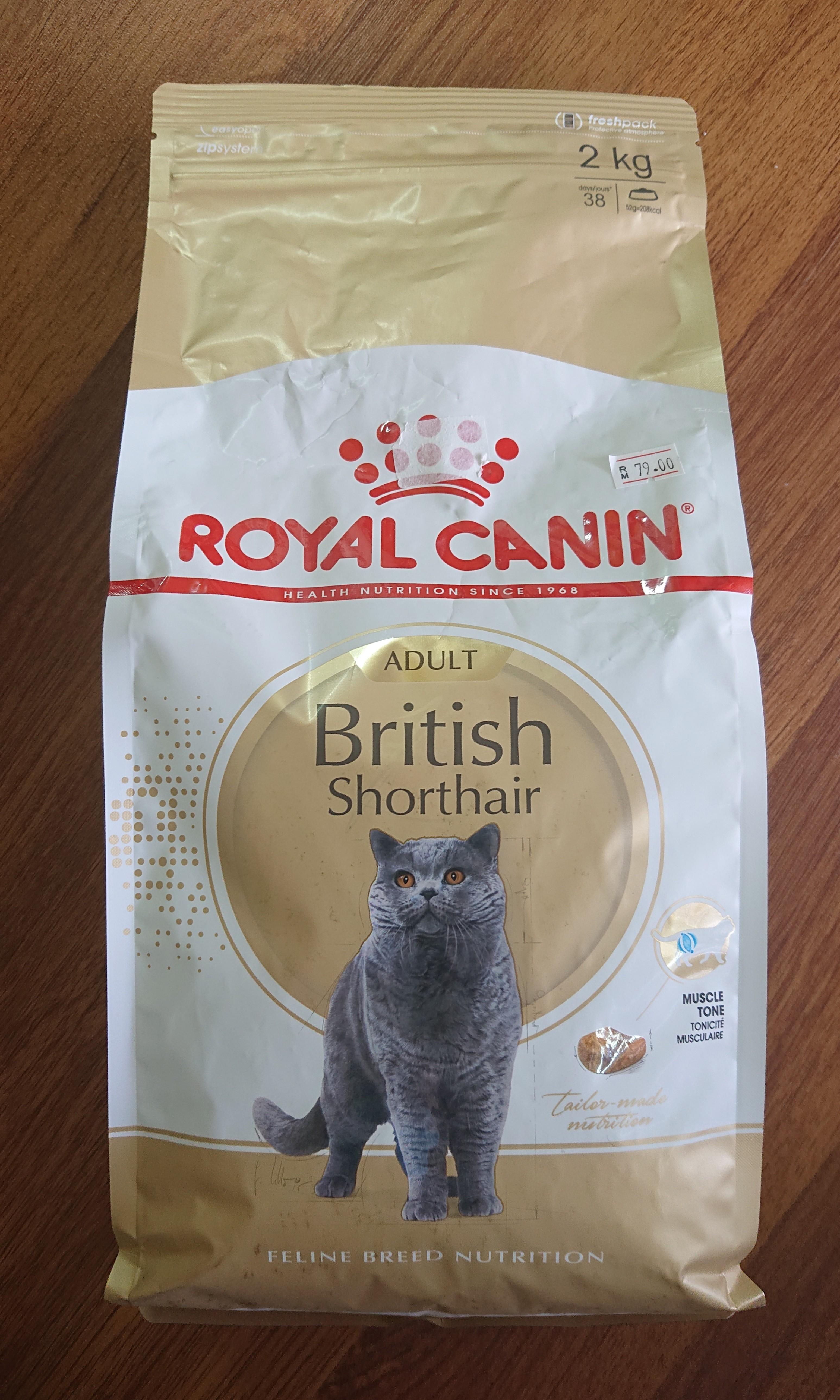 Royal Canin British Shorthair 2kg Pet Supplies Pet Food On Carousell