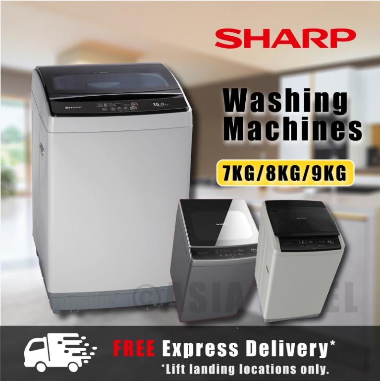 Sharp 7 8 9kg Top Load Washing Machine Es718x Es818x Esx705 Esx805 Esx858 Esx905 Esx958 Multi Models Tv Home Appliances Washing Machines And Dryers On Carousell