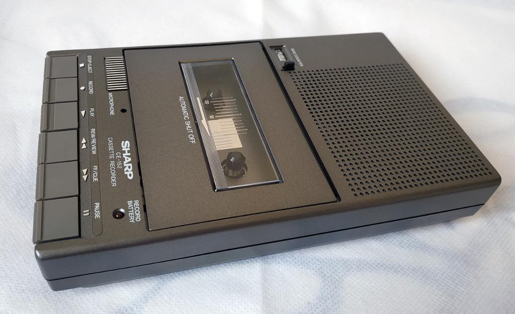 SHARP CE152 Cassette mono tape recorder, quality mini dictation