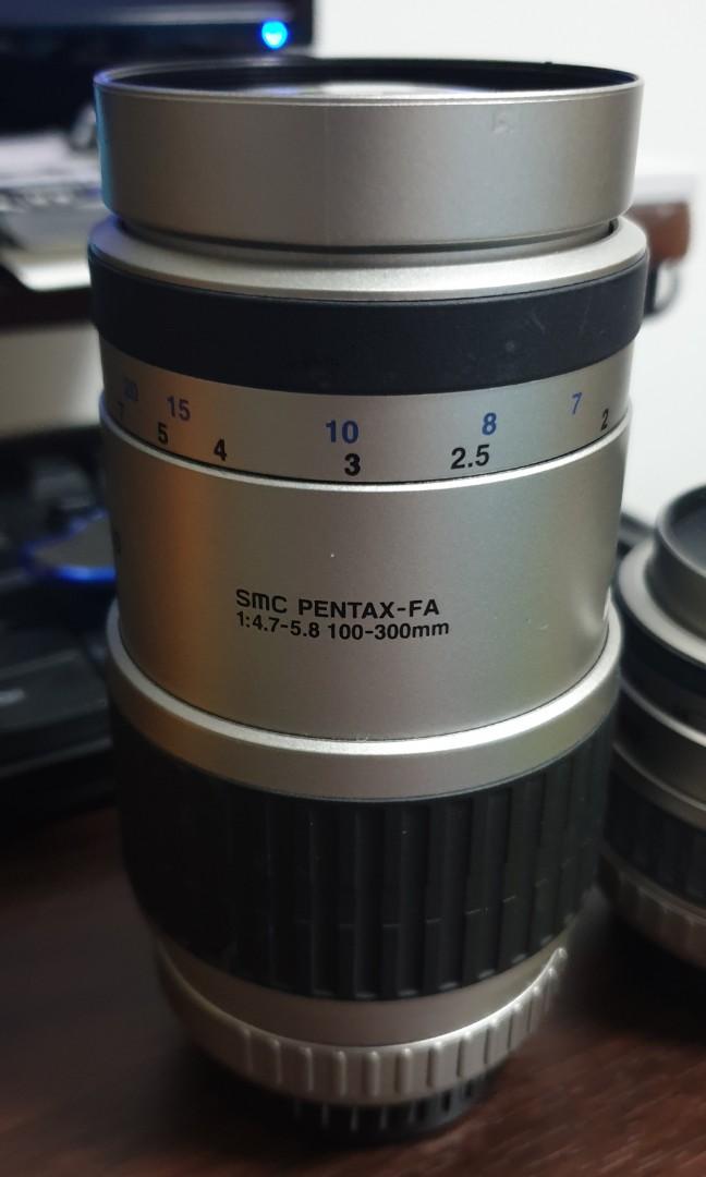 Smc Pentax Fa Lenses 35 80mm And 100 300mm Photography Lenses On