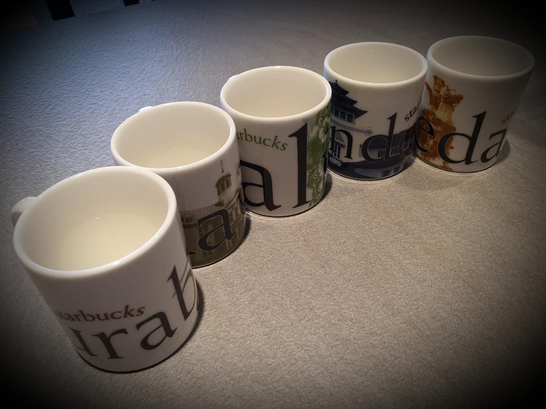 Starbucks Espresso Cups (set of 5), Furniture & Home Living