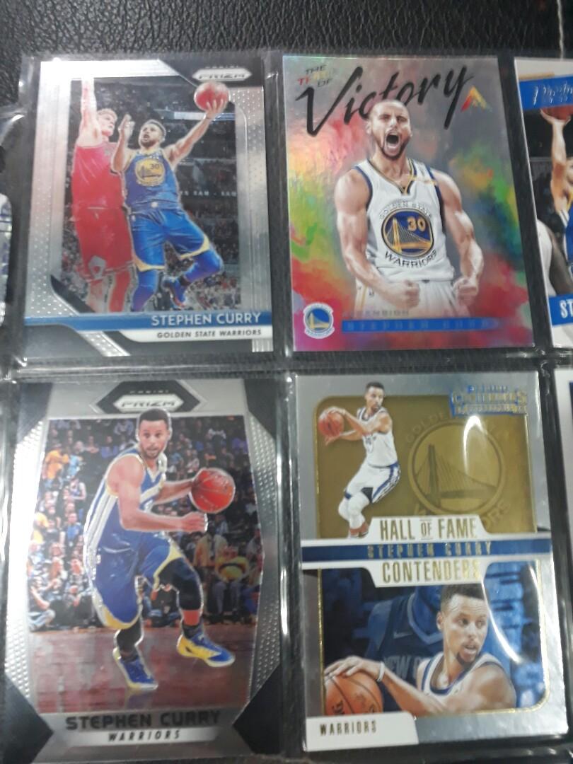 Stephen Curry Set of 9 NBA cards (Category: Raw Singles) located in Las Pinas. Submitted by kylekuz (Listing ID 1004109556, Image 2). Description: NBA card Stephen Curry set of 9 Non Nego. No trade. Selling as Set. Bawal po tawad :) Pick Up : Shoppeville plus Greenhills, quezon ave or e.rod.