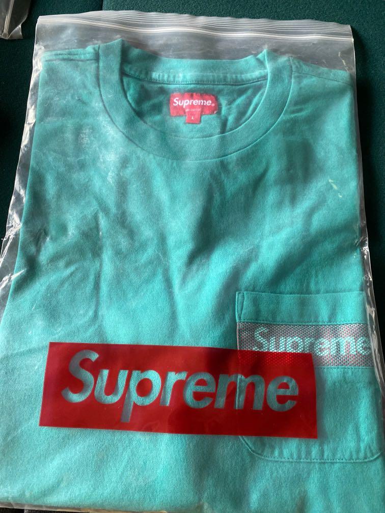 supreme mesh 漕ぐ stripe pocket tee 