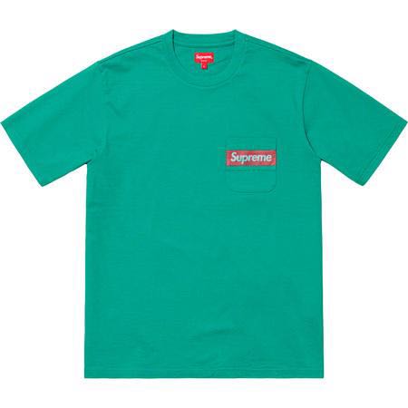 mesh stripe pocket tee
