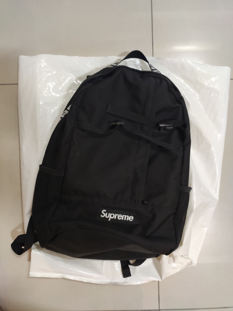 supreme backpack black ss18